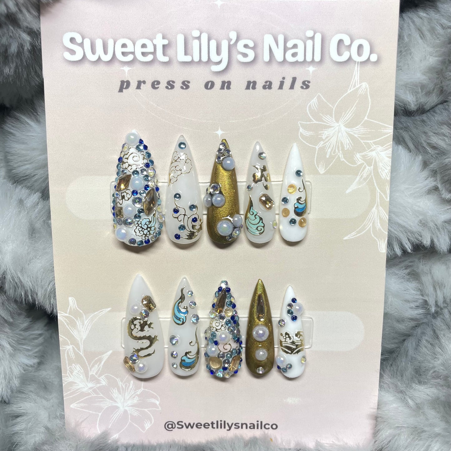 Golden Dragon Nail Set