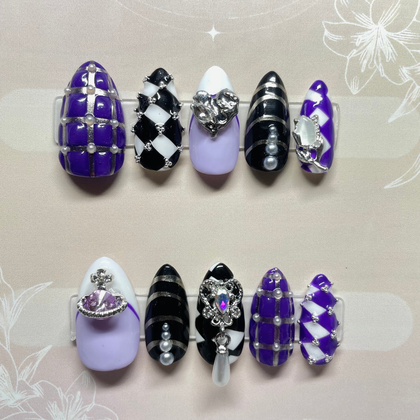 Lilac Checker Set